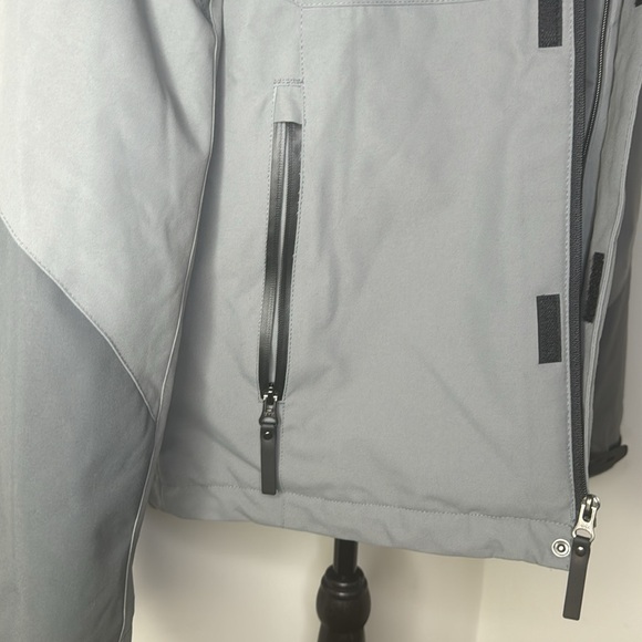 New Era Pinstripe Bowl Yankee Stadium Gray down Jacket Mens Size Small - Picture 4 of 15